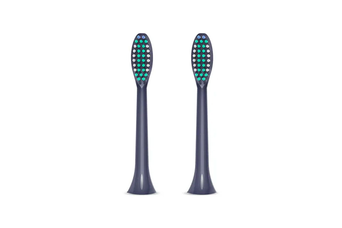 2 Pack Replacement Toothbrush Heads for Kogan Soniclean Advance Power Toothbrush  - Midnight Blue 