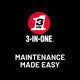 3-IN-ONE Garage Door Lubricant 300g Aerosol Quick-Drying Rust Prevention