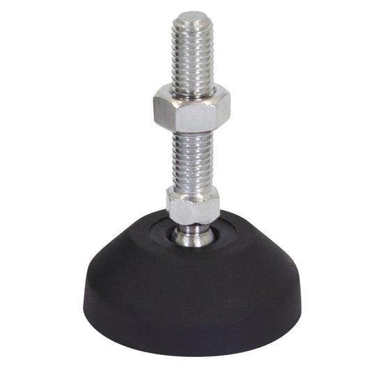 Richmond Ball Jointed Levelling Foot - 60mm x M12 - Zinc Plated - Adjustable - Auzzistore