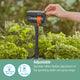 Gardena Micro Irrigation Sprinkler Extension Pipe 2 Pack - 20 cm - Black - Elevates Sprinkler OS 90