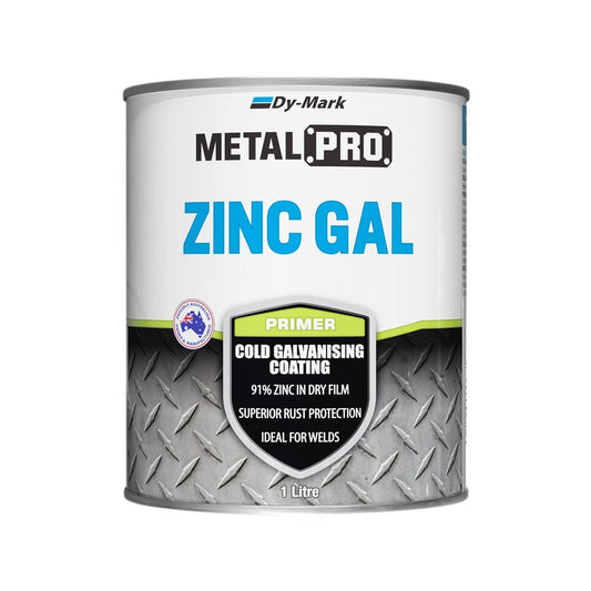 Dy-Mark Zinc Gal Primer 1L Metal Cold Galvanising Rust Protection - Auzzistore