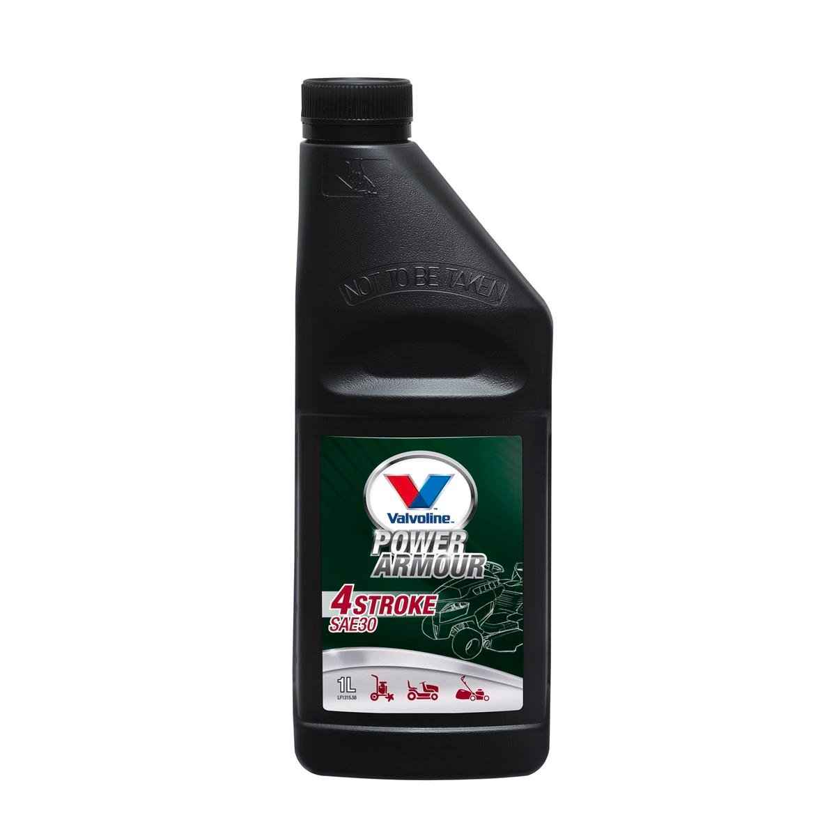 Valvoline Power Armour 1L Oil 4-Stroke SAE30 - Semi Synthetic - Protects Engine