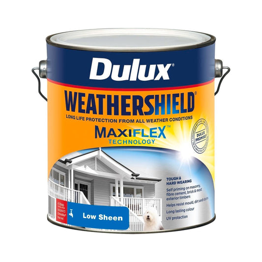 Dulux Weathershield Low Sheen Exterior Paint 4L True Red 4L - Auzzistore
