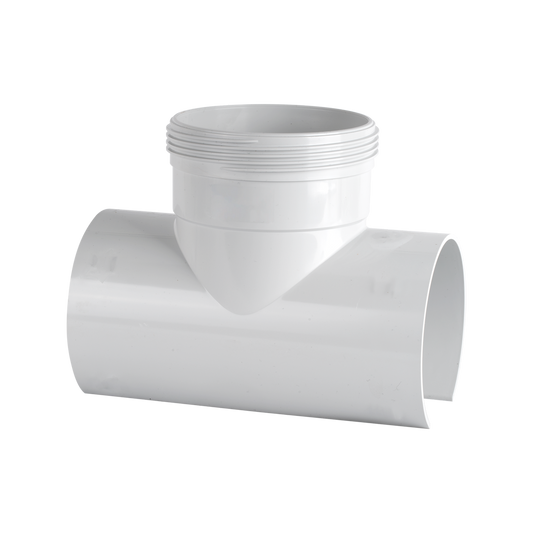 Holman 90mm PVC Stormwater Snap Tee - White - 1 Piece - Auzzistore