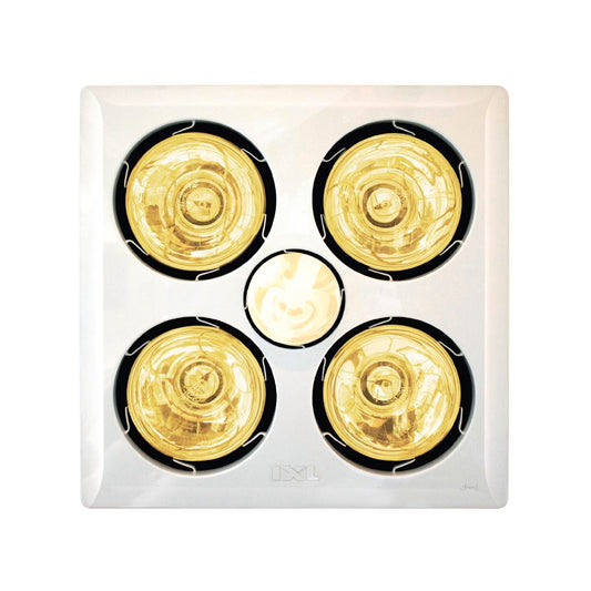 IXL Tastic Original Bathroom Heat Fan Light - 4x275W Infra-Red - White