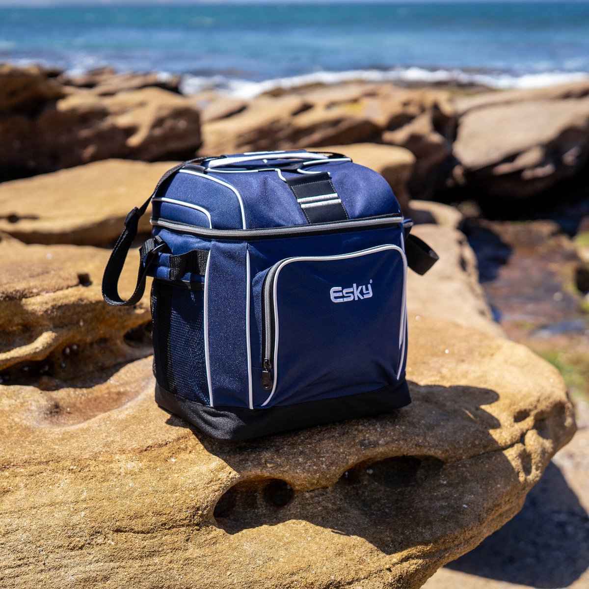 Esky 30 Can Soft Cooler Bag - 16L - Blue - Leak-Proof Insulation ...