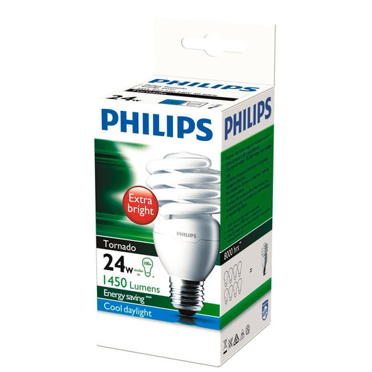 Philips CFL - 24W - Plastic - Cool Daylight E27 1450lm - Auzzistore