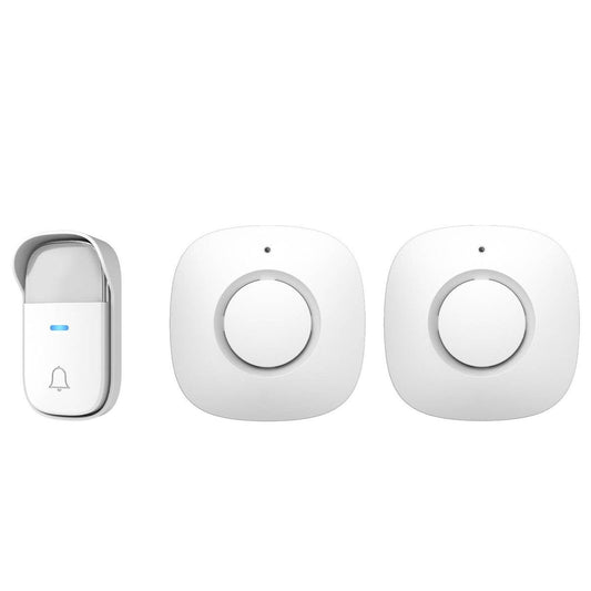 Arlec Wireless Door Chime - 150m Range - White - Kinetic Push Button - Auzzistore