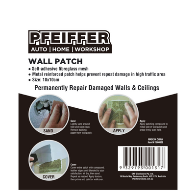Pfeiffer Plaster Repair Wall Patch - 100mm - Fibreglass - Paintable