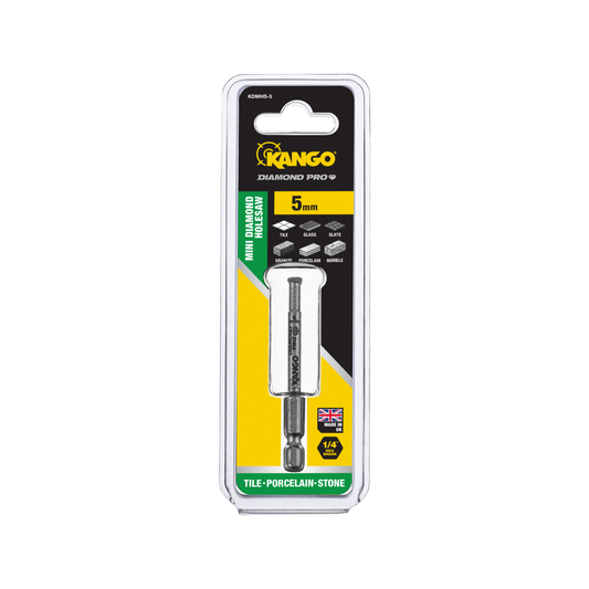 Kango Mini Diamond Pro Hole Saw - 5mm - Braze-Bonded Diamonds - Fast Plug Removal – view 2 - Auzzistore
