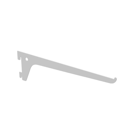 Flexi Storage 250mm White Single Slot Bracket Steel Durable Support - Auzzistore