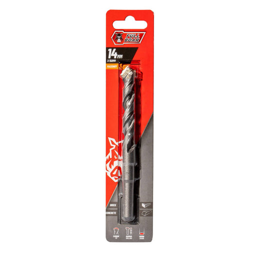 Full Boar 14mm TCT Masonry Drill Bit - High-Speed Steel - Durable - Auzzistore