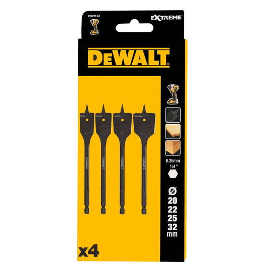 Dewalt Extreme Flatwood Drill Bit Set - 4 Piece - 20mm to 32mm – view 2 - Auzzistore