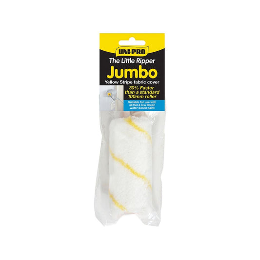 Uni Pro Jumbo Roller Cover 100mm 10mm Nap Fabric Fast Coverage - Auzzistore