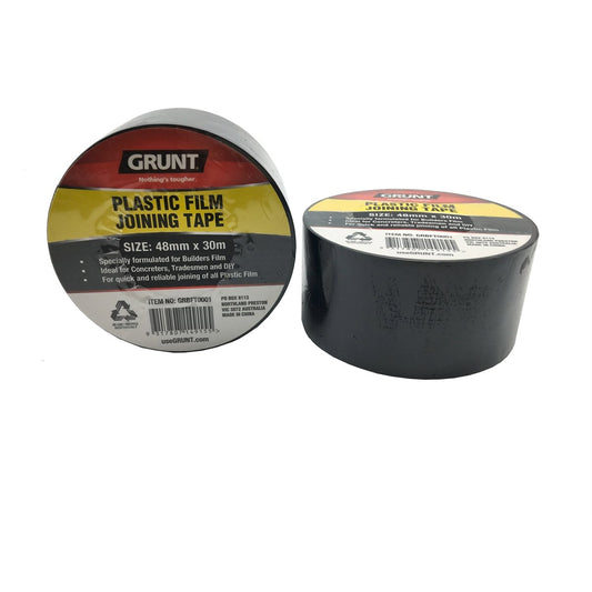 Grunt Builders Film Joining Tape 48mm x 30m Quick Reliable Joining – view 2 - Auzzistore