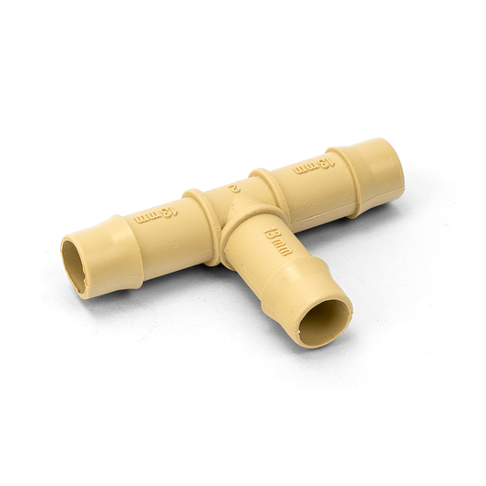 Holman Barbed Tee - 13mm - Polypropylene - Beige - Auzzistore
