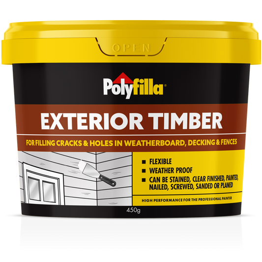 Polyfilla Exterior Timber Filler - 450g - Ready Mixed Paste - Flexible - Auzzistore