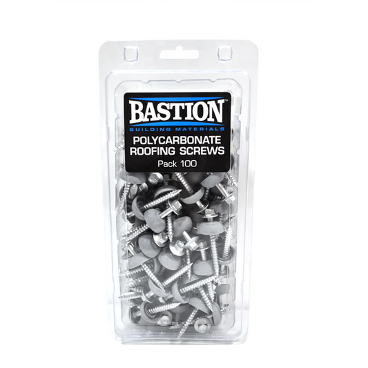 Bastion Roofing Screws Type 17 100 Pack Galvanised Steel Weatherproof - Auzzistore
