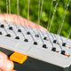 Holman Mini Oscillator Sprinkler on Base - 360m² Coverage - Durable Plastic