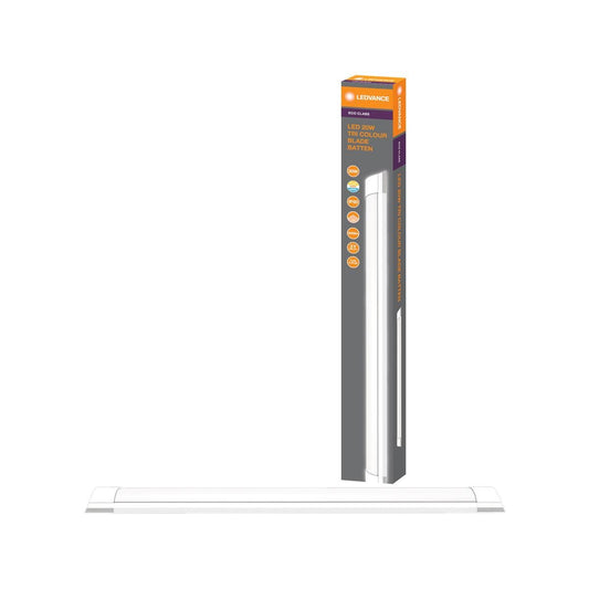 Ledvance 600mm LED Batten 20W 2000lm Tri Colour 1 Pack - Easy Install