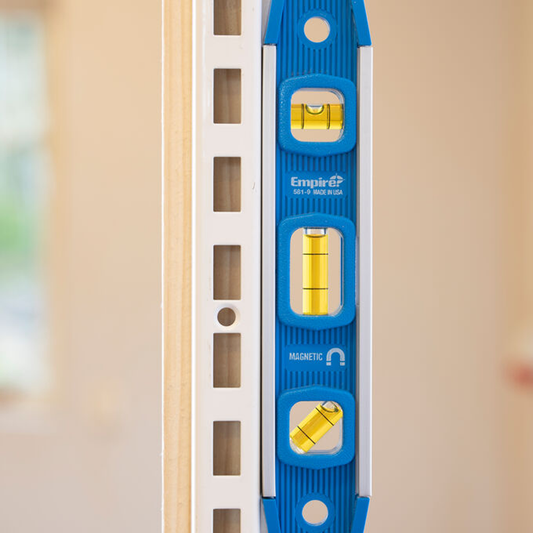 Empire Magnetic Torpedo Level - 225mm - Aluminium - Magnetic Edge – view 2 - Auzzistore
