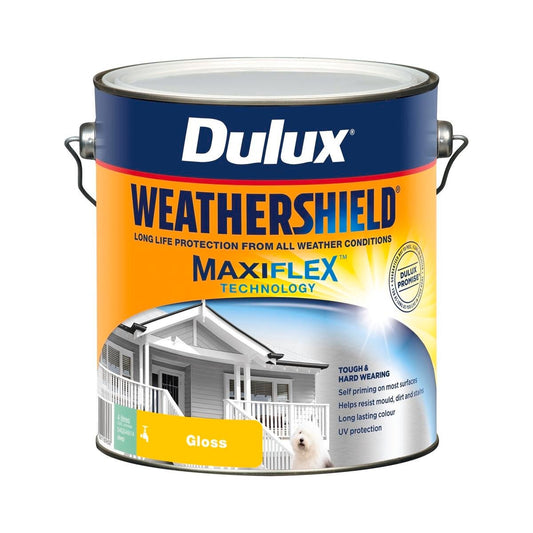 Dulux Weathershield Exterior Paint - Deep Gloss - 4L - 205mm x 198mm x 180mm - Auzzistore