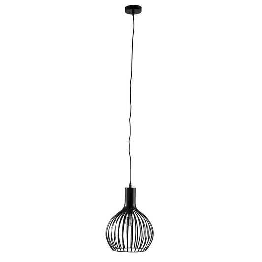 Brilliant Cabine Metal Pendant Light - 29.5cm - Black - Indoor Use