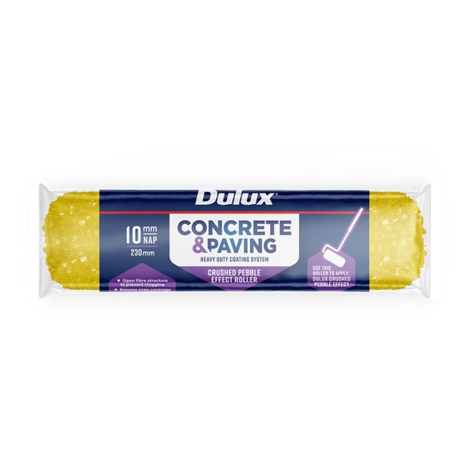 Dulux Concrete and Paving Crushed Pebble Effect Roller Unit - 230mm - Durable Polyester Fibres - Even Coverage - Auzzistore