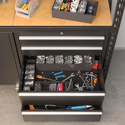 Handy Storage Spare Parts Tray - Medium Grey - PP - Easy Access – view 2 - Auzzistore