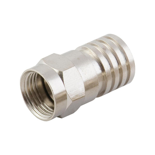 Antsig F59 Crimp Connector RG6 Cable Heavy Gauge - 5mm x 21mm - Reliable Coaxial Connection