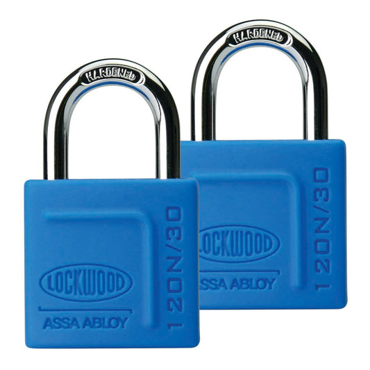 Lockwood 30mm Alloy Silicon Padlock 2 Pack - Heavy Duty - Weather Resistant - Auzzistore