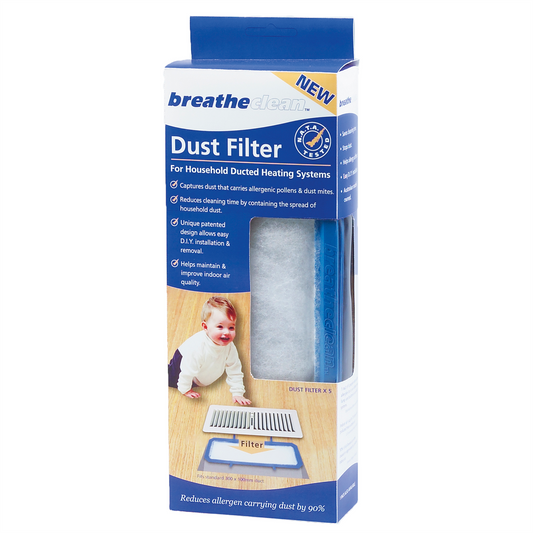 Breatheclean Dust Filter - 5 Pack - Easy Installation - Air Quality