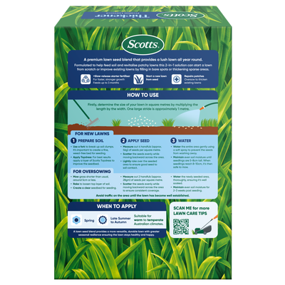Scotts Lawn Builder Lawn Thickener 1.4kg Seed Fertiliser Drought Tolerant