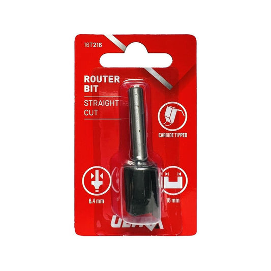 Ultra Router Bit - Straight 16mm - Tungsten Carbide - Durable - Auzzistore