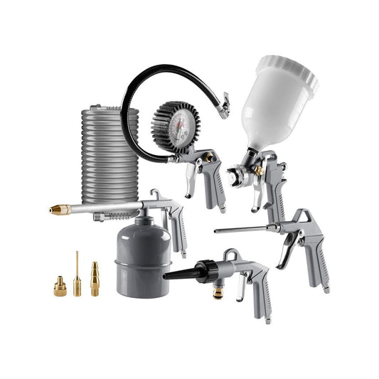 Ozito Air Tool Kit - 9 Piece - Nitto Fittings - DIY Use - Auzzistore