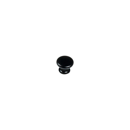 Kaboodle Mushroom Knob 27mm Black Matte Zinc Durable Easy Install