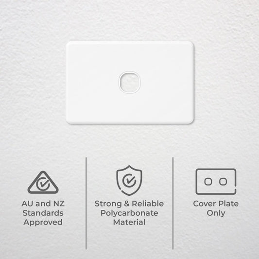 DETA X6 One Gang Grid Plate - 1 Gang - Polycarbonate - Modern Design – view 2 - Auzzistore