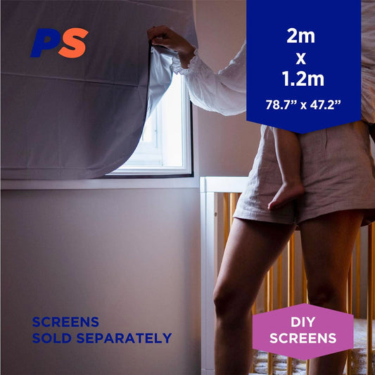Permastik Blockout Screen - 1.2m x 2m - Polyester - Heat Reflective – view 2 - Auzzistore