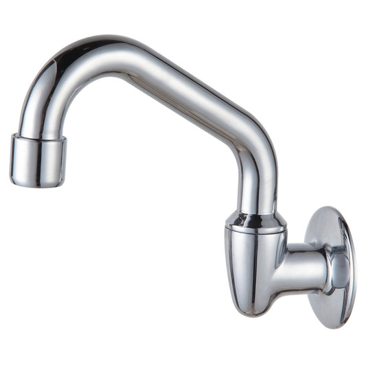 Shaw Mason Chrome Swivel Tube Wall Spout 120mm Brass 3 Star 9L Min