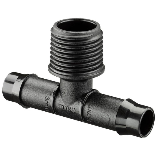 Toro Barbed Male Threaded Tee 13mm x 15mm Polypropylene Durable - Auzzistore