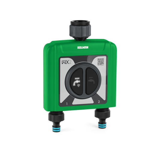 Holman WX2 Dual Outlet Tap Timer - 2 Zones - Efficient Garden Watering - Auzzistore