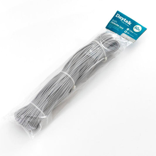 Daytek Replacement Clothesline Cord 60m Grey Nylon UV Stabilised