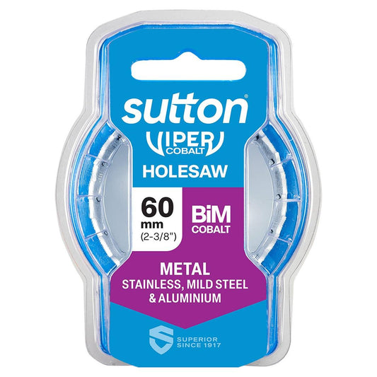 Sutton Tools 60mm Viper Cobalt Bi Metal Holesaw - Durable Cutting Tool - Auzzistore