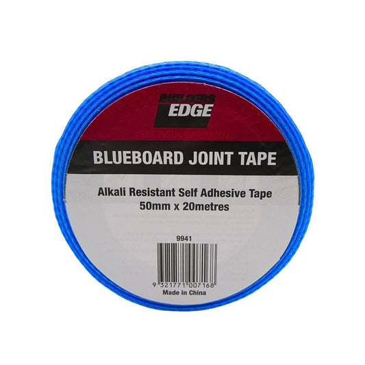 Builders Edge Self Adhesive Tape - 50mm x 20m - Fiberglass - Alkali Resistant - Auzzistore