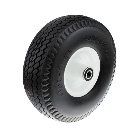 Easyroll Trolley Wheel - 3.5 x 4 - Solid Rubber - Puncture Proof - Auzzistore
