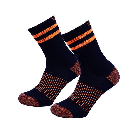 Tradie Men’s Fluro Ribbed Cotton Crew Socks 3 Pack Size 7-10 - Multi - Durable Comfort – view 2