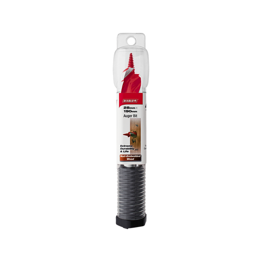 Diablo Auger Bit - 28mm x 190mm - Dura-Tip™ - Dual Cutting Edge - Self-Feeding - Auzzistore