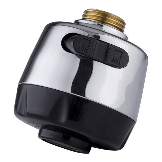 Kinetic Wels Round Dual Pull Down Spray Head 56mm Chrome - 7.5L Min
