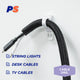 Permastik Small Cable Clips - 12 Pack - Plastic - Easy To Apply
