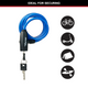 Master Lock Bike Keyed Lock - 1.8m x 8mm Braided Steel - Durable